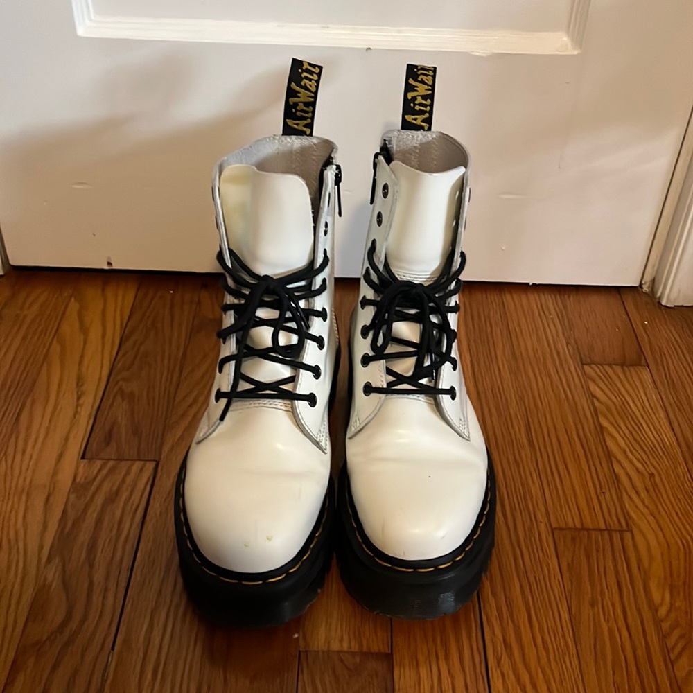 Dr Martens Jadon Platform Boot White